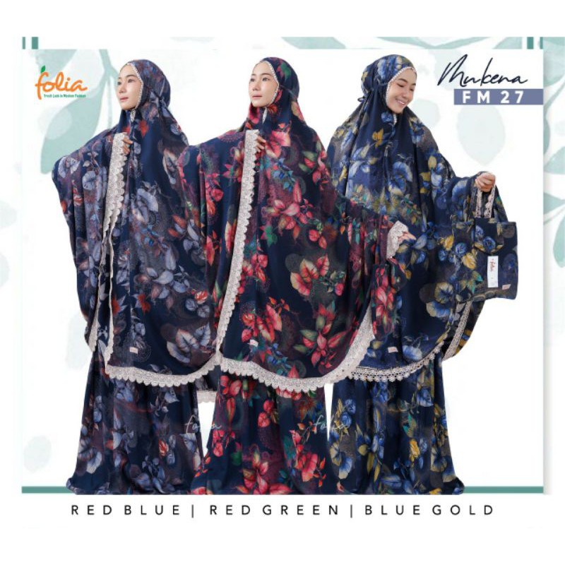 Mukena Folia FM 27 Rayon Viscose HQ/Mukena Folia Rayon Viscose/Mukena Katun Jepang