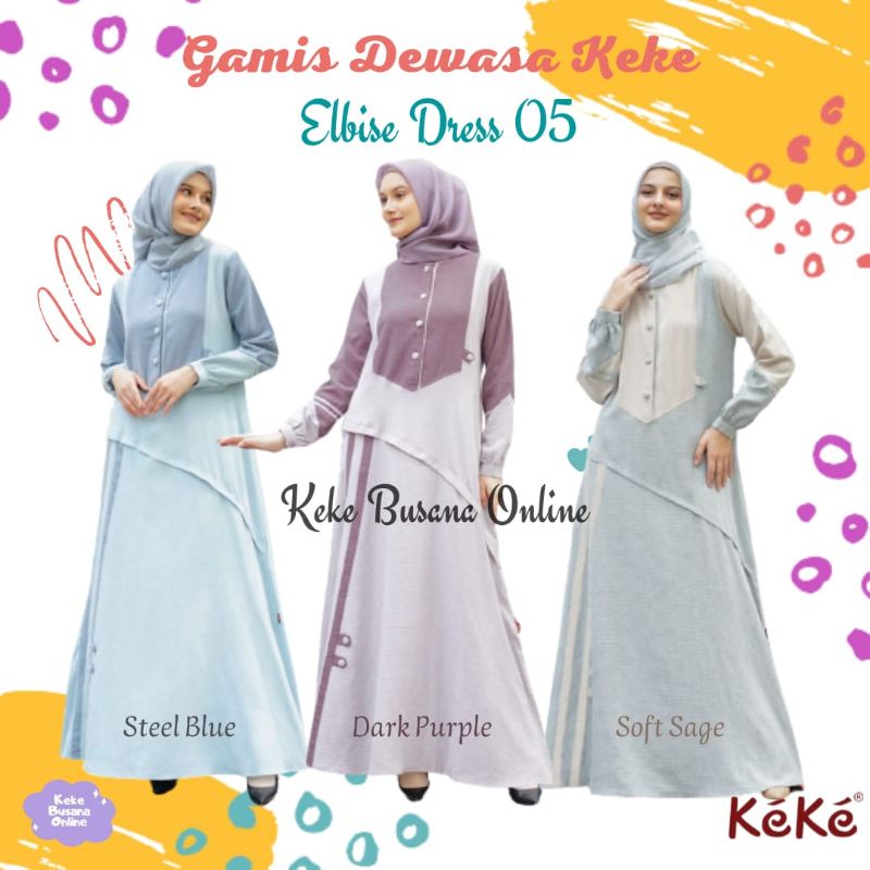 Gamis Dewasa Keke ~ Elbise Dress 05 ~