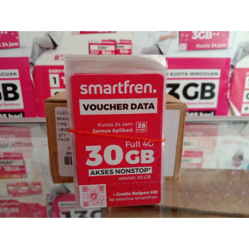VOUCHER SMARTFREN 30GB AKSES NONSTOP