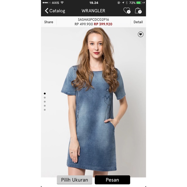Dress wrangler ori size M