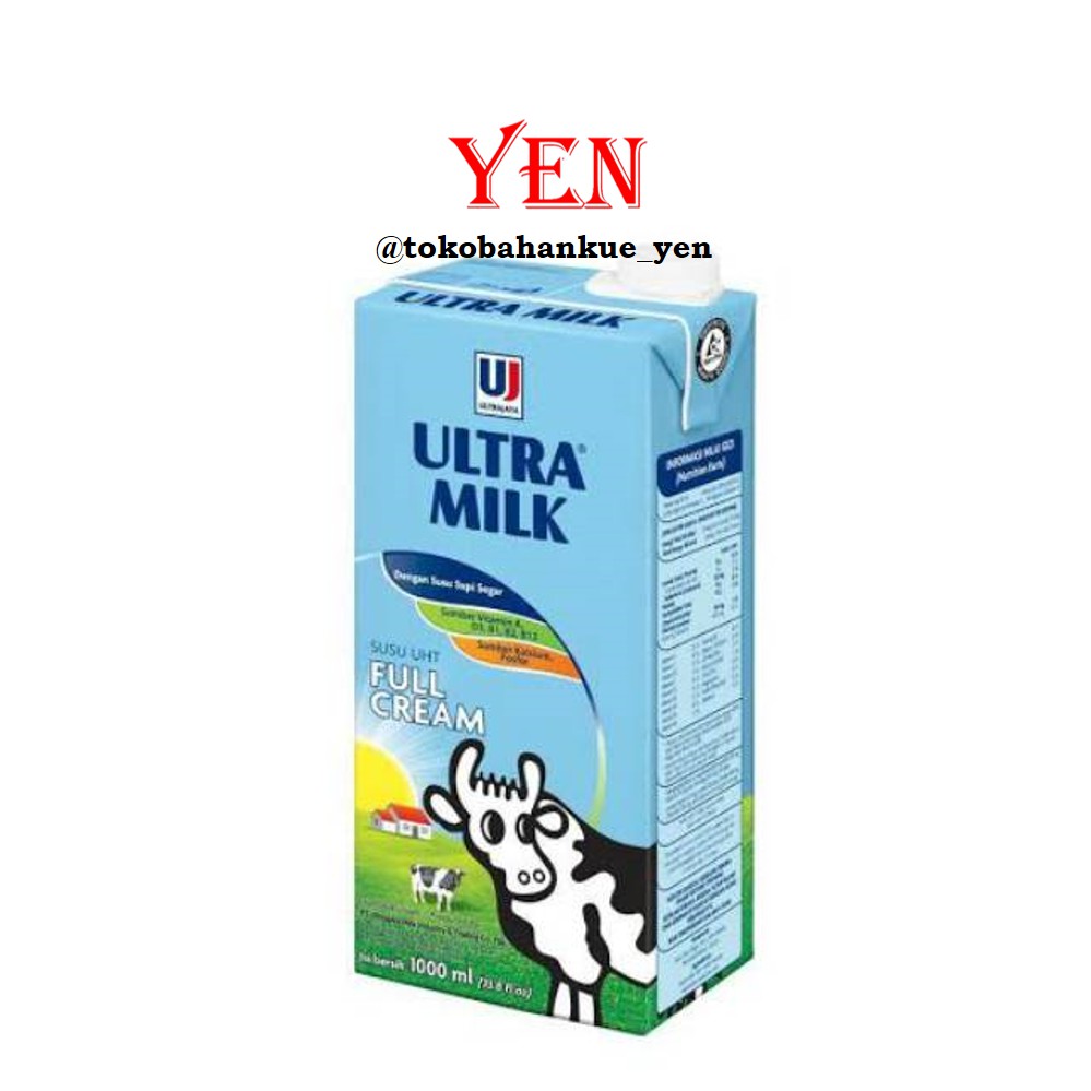 

Ultra Milk Susu UHT Full Cream Segar / Susu Kotak / Susu Cair Plain 1000ml