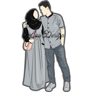 Ganci Muslim Couple Gantungan Kunci Akrilik Gantungan Kunci Muslimah Ganci Hijab Gantungan Kunci Shopee Indonesia