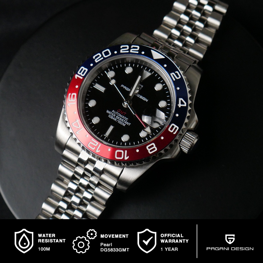 Jual Pagani Design Pd Gmt Pepsi Gmt M Water Resistance Jam