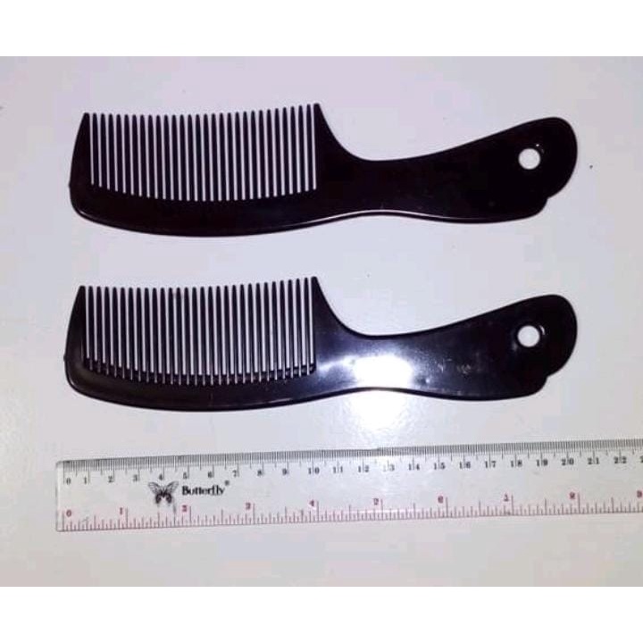 Sisir rambut hitam polos / sisir marchella warna hitam per pcs