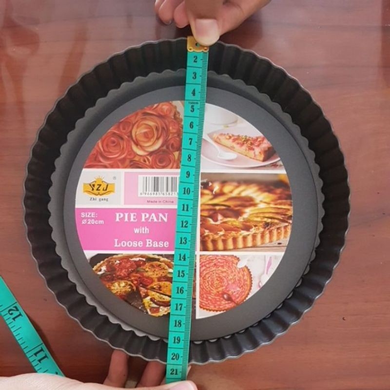 Diameter 20cm Loyang pie susu pia buah 20x3 bongpas (bongkar pasang) bahan teflon bagus