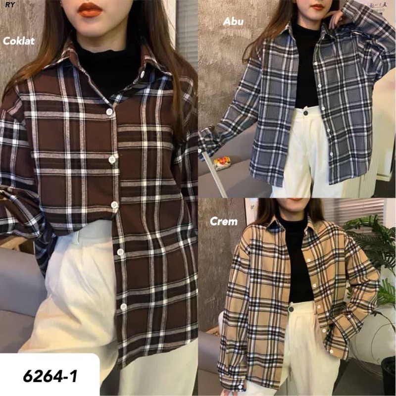 BAJU BANGKOK IMPORT/ ready bkk/ kemeja tartan flanel import high quality/ kemeja import