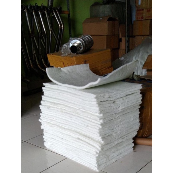 GLASWOOL/BUSA API/PEREDAM PANJANG 30cm x 30cm ORIGINAL PRODUCT RAPTOR MUFFLER RACING