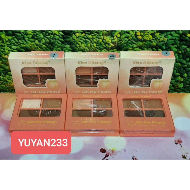 EYEBROW 4 WARNA KISS BEAUTY 89034