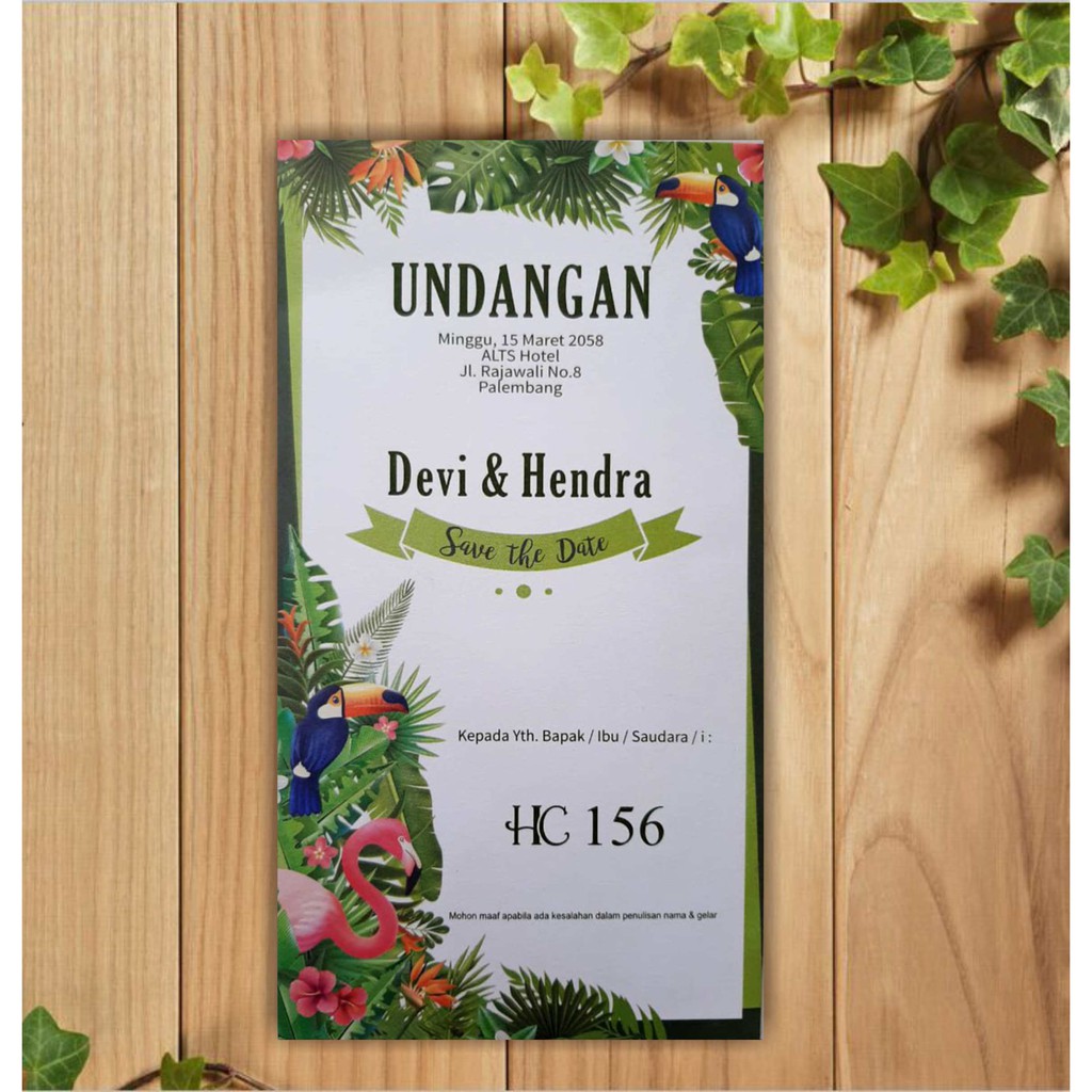 UNDANGAN MURAH HC156, 157, 155 DESAIN APIK