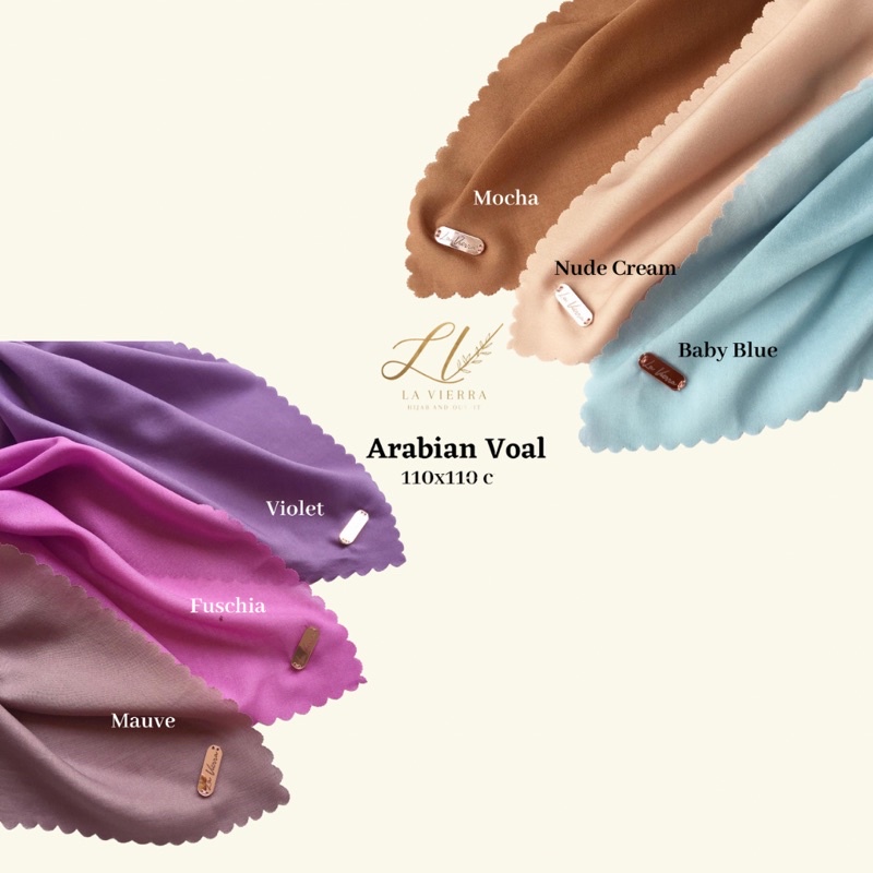 Part 1 Voal Arabian Jilbab Polos Sahara Hijab Segiempat-4