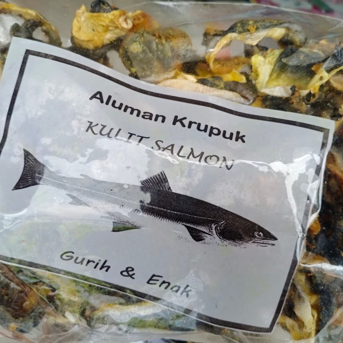 

TERBARU Krupuk Kulit Ikan Salmon 500gr