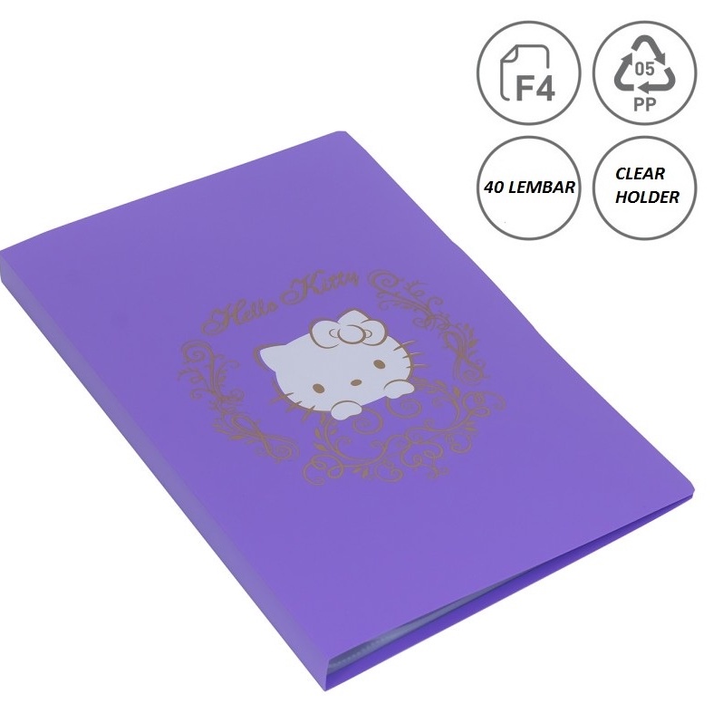

Hello Kitty Clear Holder Polos Size Folio F4