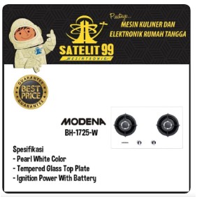KOMPOR TANAM 2 TUNGKU MODENA TYPE BH-1725-W