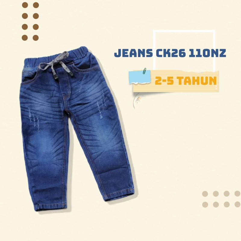 Celana Jeans Jins Panjang Anak Laki Cowok 2 - 8/9 Tahun CK48