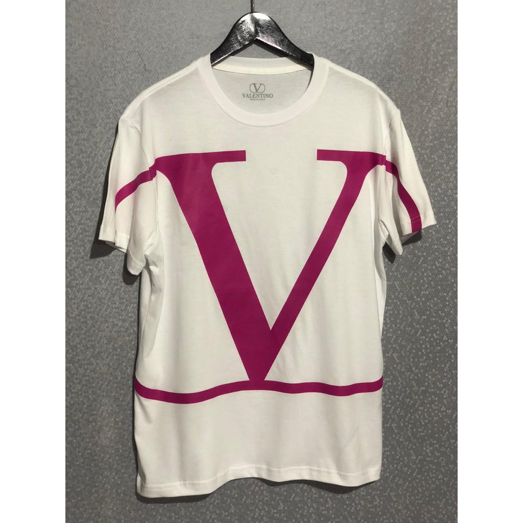 TSHIRT VALENTINO DARK PURPLE WHITE PREMIUM BAJU KAOS PRIA WANITA BRANDED KEKINIAN KAOS DISTRO MURAH