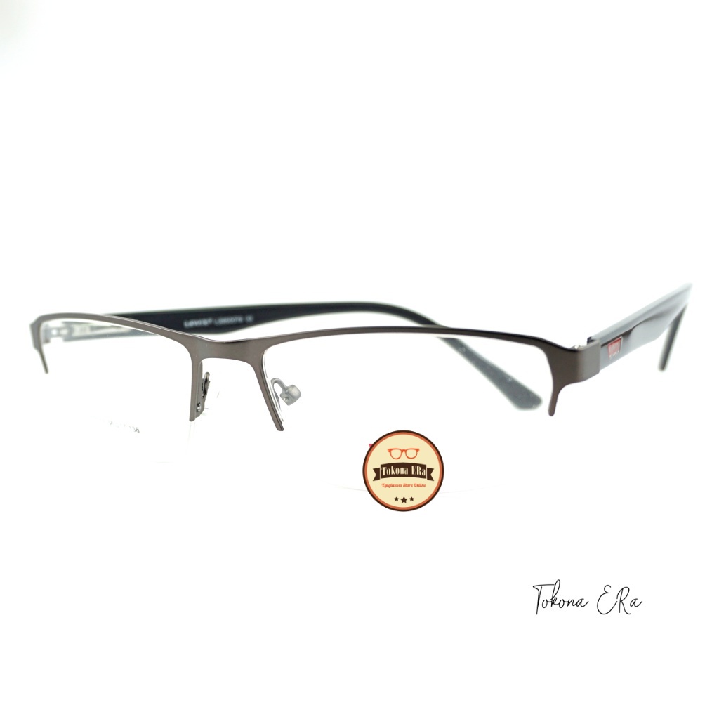Frame kacamata pria wanita besi half frame