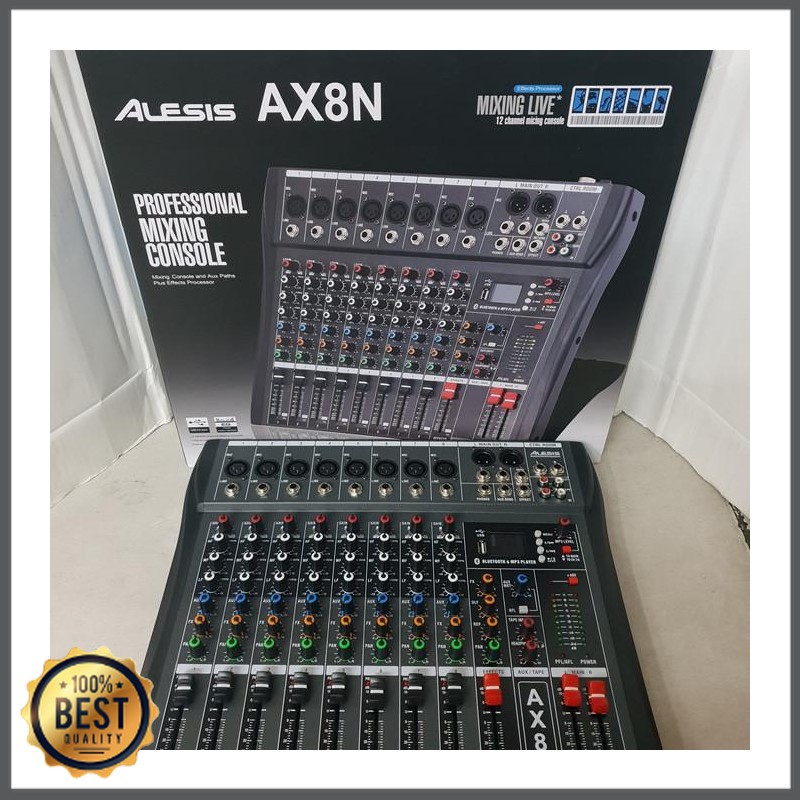 Mishad Shop -  audio mixer alesis ax8n ( 8 channel full )usb-mp3-bluetooth GU-5117-1159