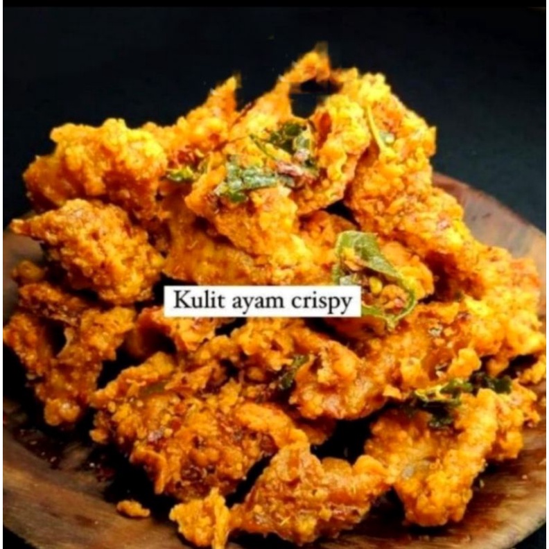 

Kulit ayam crispy / Kerupuk kulit ayam / kripik kulit ayam / Kulit ayam pedas daun jeruk 50gram