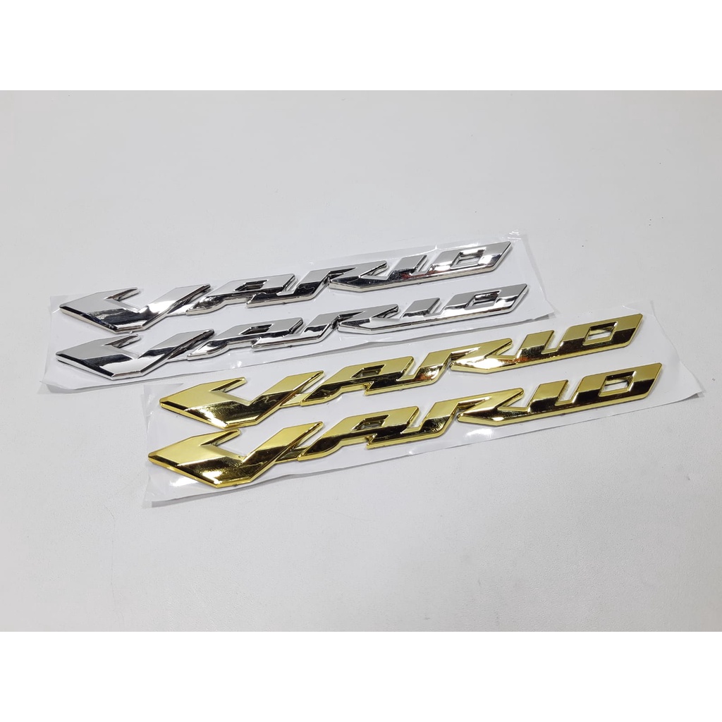 Jual Emblem Vario Honda Timbul Chrome Badge D Honda Sepasang Tulisan