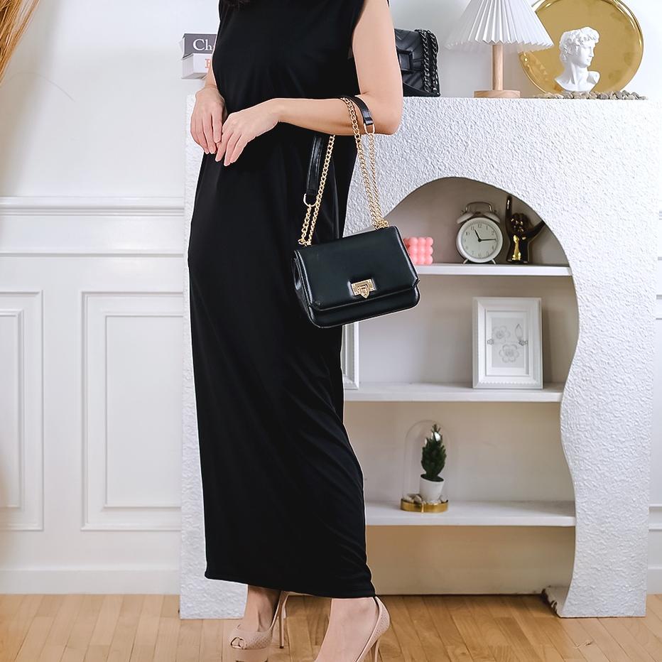 Terbaik.. Dress Inner Span / Long Dress Span Jersey / Inner Dress Tanpa Lengan/ Inner Span JERSEY L-