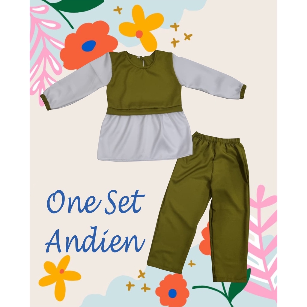 Setelan Baju Anak Perempuan Model Andien 4-6 Tahun