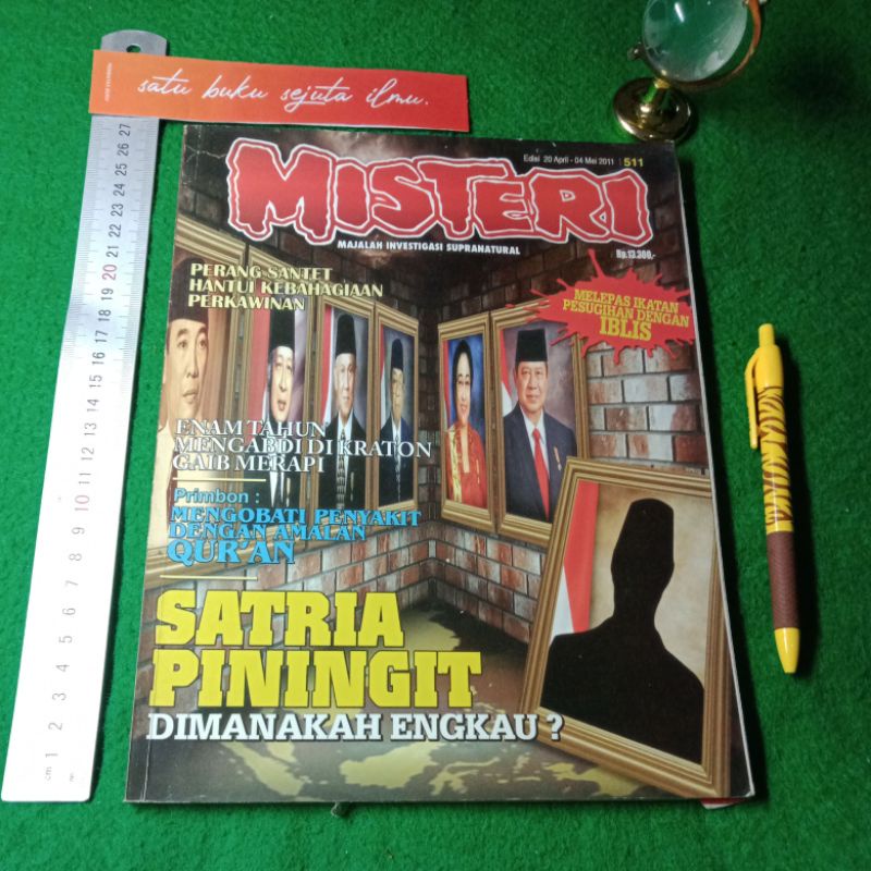 Majalah Misteri edisi Satria Piningit dimanakah Engkau?