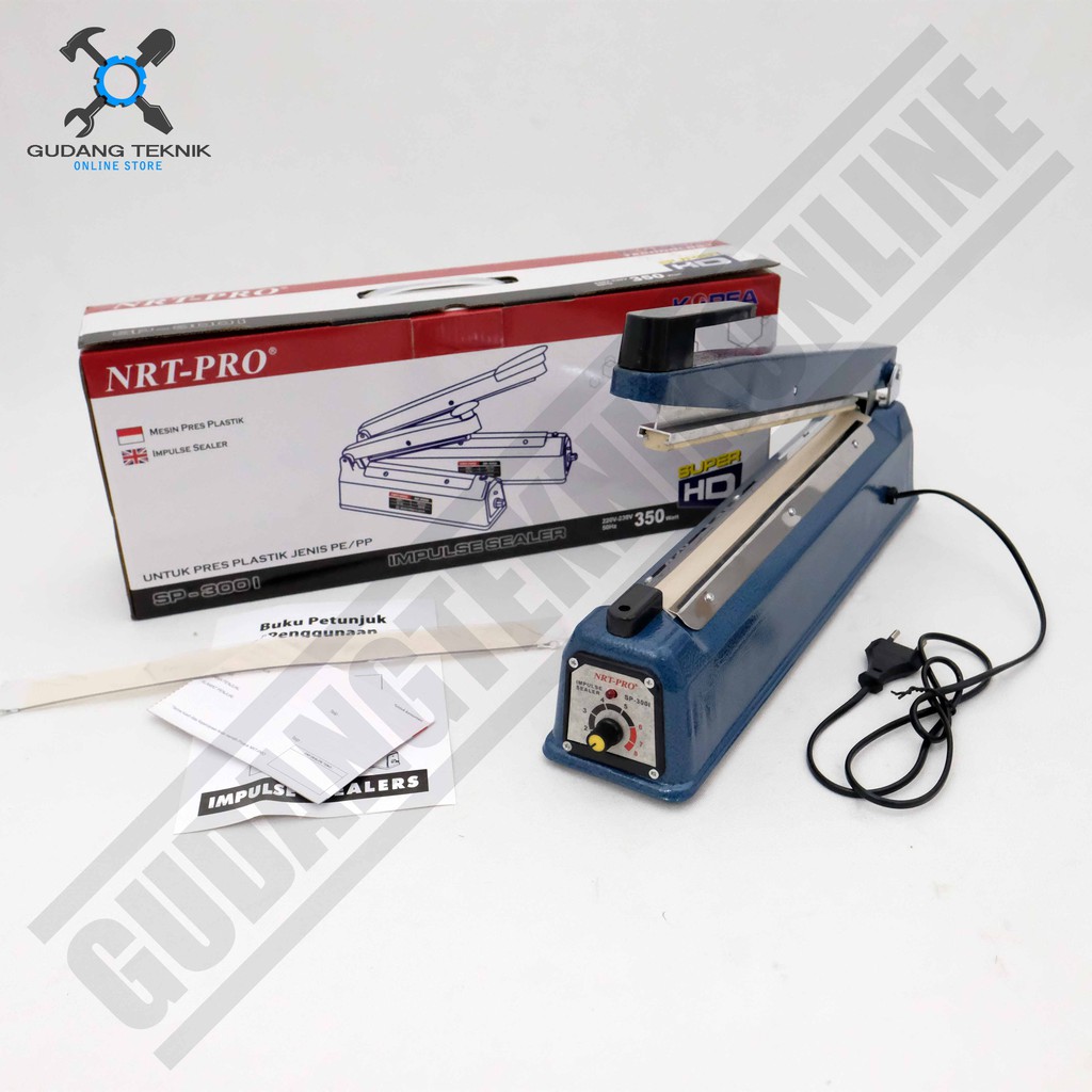 Mesin Press Plastik NRT SP300I BODY BESI - Impulse Hand Sealer SP 300 - Alat Pres Segel Plastik NRT