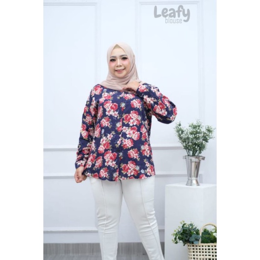 PROMO BLOUSE/ATASAN/KEMEJA WANITA RAYON VISCOSE JUMBO LD 110&amp;120