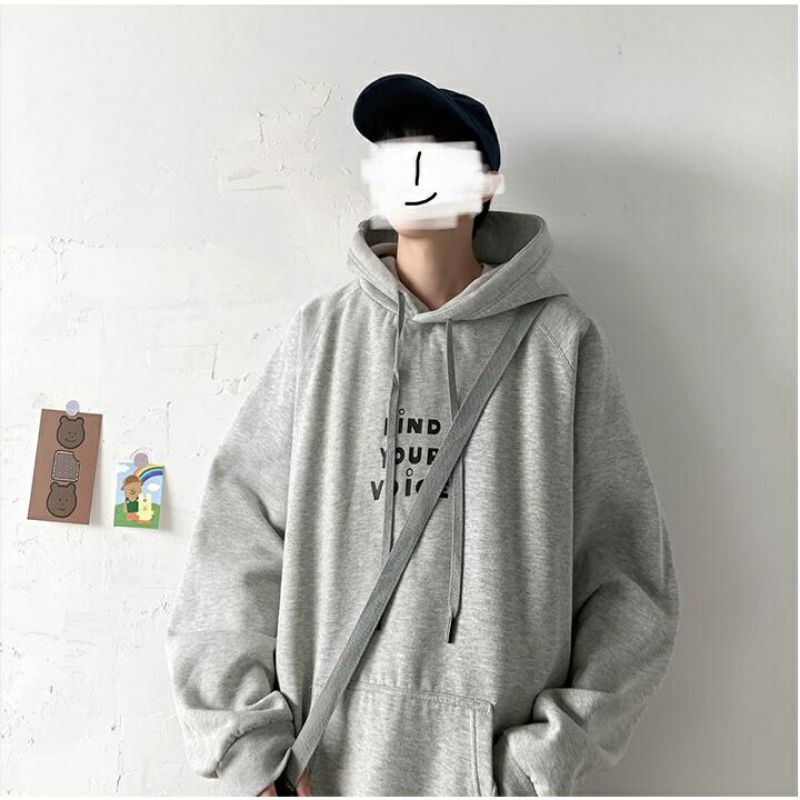 S - XXXXXL(6XL) Hoodie FIND YOUR VOICE Jaket Fleece Oversize Harajuku BIGSIZE Unisex Korean Style Jaketin aja