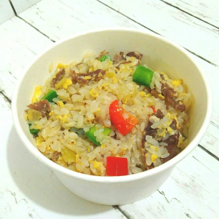 

10cscss Nasi Goreng Shirataki Daging Sapi (Khusus Ojol) Dscscv