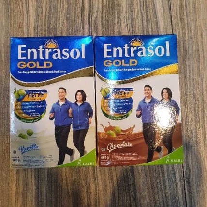 

Entrasol Gold susu lansia 51+ rasa VANILA / COKLAT 580gr