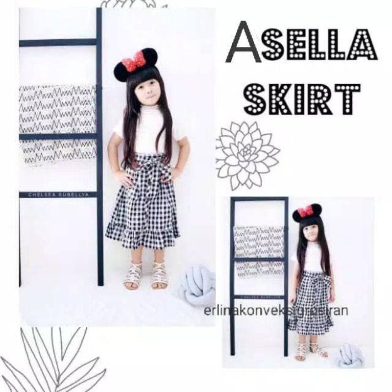 DL88 I ASELA SKIRT 2-10THN/ROK KOTAK PREMIUM