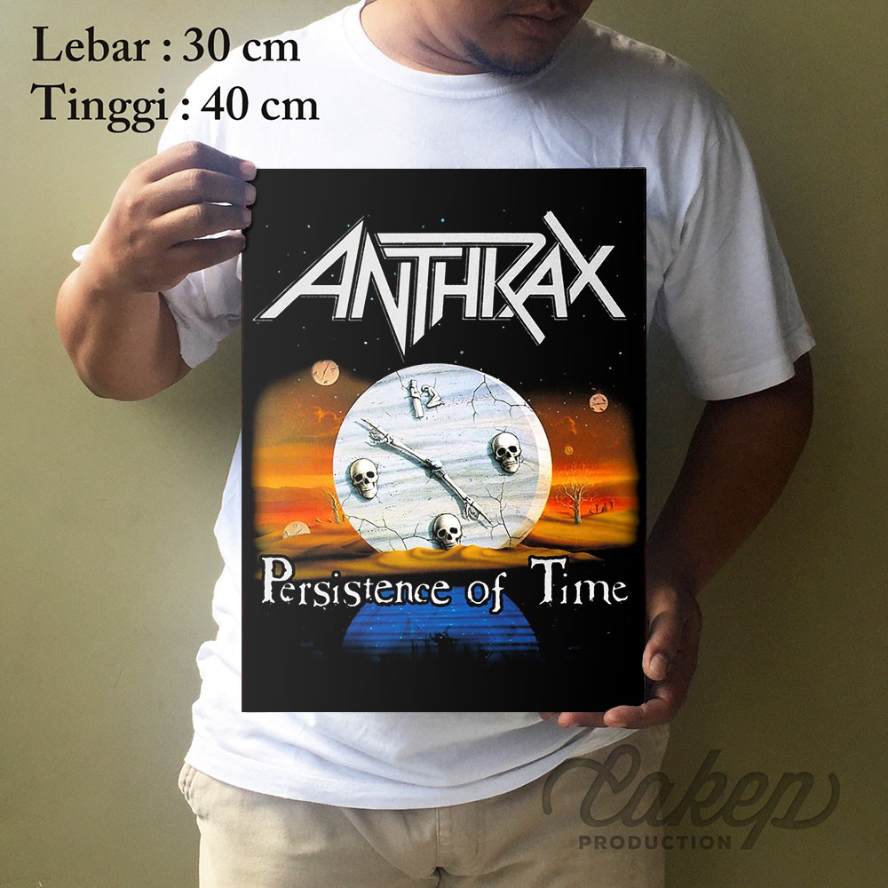 

Anthrax Band Persistence Of Time Poster Kayu Dekorasi Pajangan Dinding Walldecor