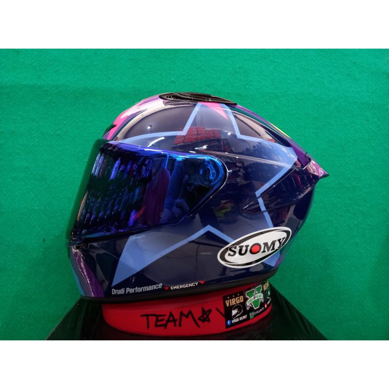 SUOMY TRACK 1 BASTIANINI REP VISOR IRIDIUM % ORIGINAL | INCLUDE ANTIFOG