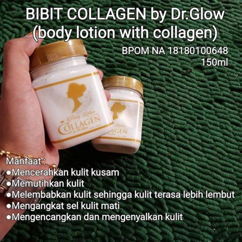 DR GLOW BODY LOTION COLLAGEN BIBIT COLAGEN BPOM PELEMBAB KULIT BODY LOTION PEMUTIH PERAWATAN KULIT