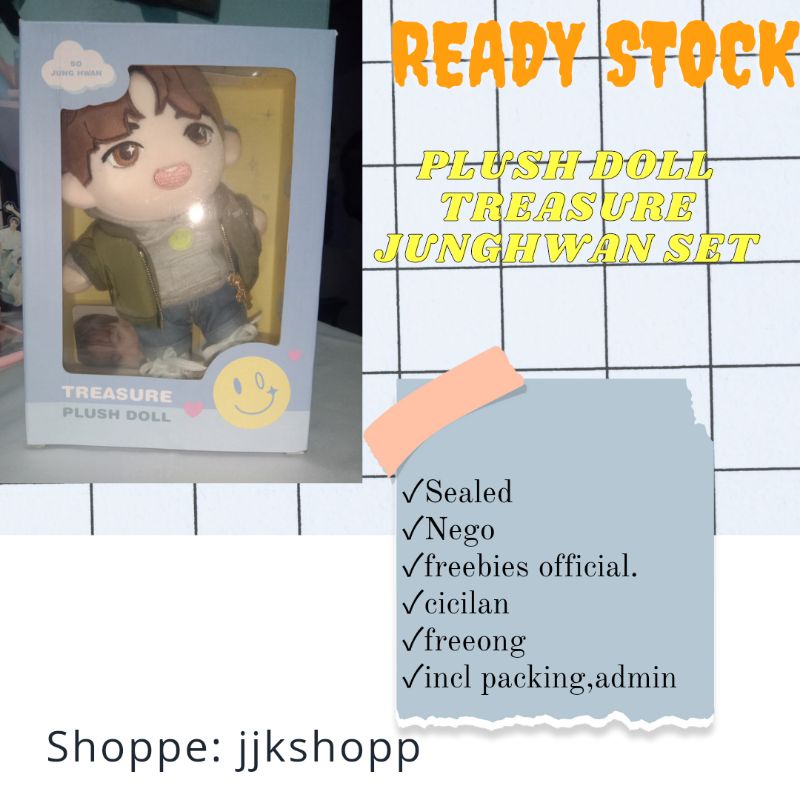 READY STOCK PLUSH DOLL TREASURE JUNGHWAN SET