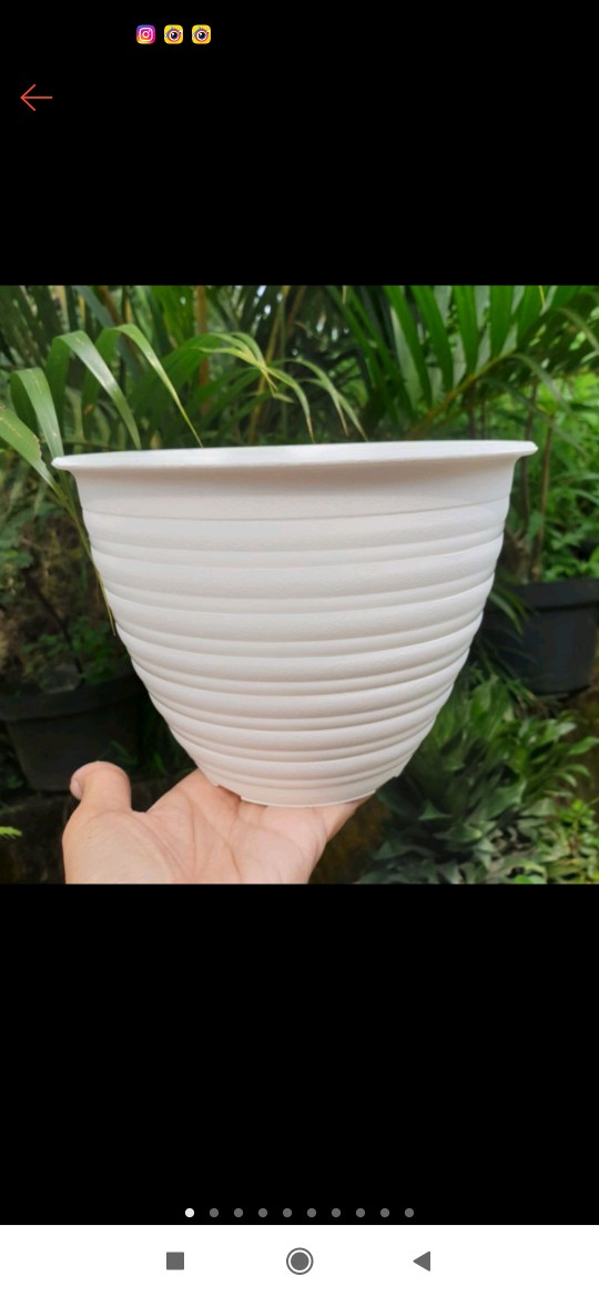 Bjp Bonsai 06 Bulat 35cm Pot Bunga Bonsai Bulat Ceper Ori Budi Jaya 06