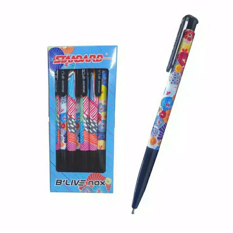

STANDARD Pen Pulpen B'Live nox 0.5 isi 12 BLive NOX Bulpen / Ballpoint / Bolpen / Bolpoin / Pena