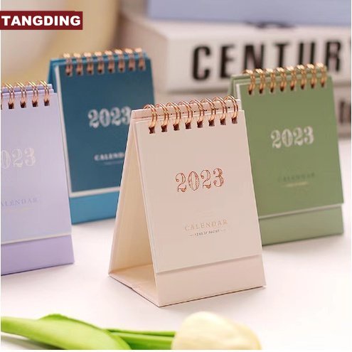 【COD Tangding】2023 Kalender Meja Mini Motif Kartun Lucu Untuk Dekorasi