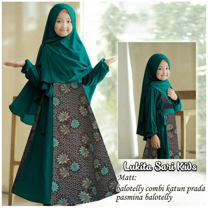 Meliana Kids Gamis Anak Gamis Batik Gamis Batik Anak Baju Muslim Anak Shopee Indonesia