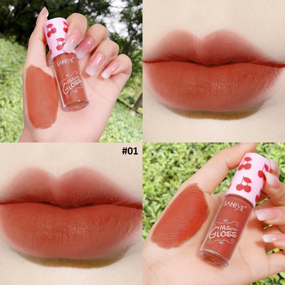 L1152 SANIYE LIPSTICK CAIR MOISTEN GLOSS KOSMETIK MAKEUP MATTE MELEMBABKAN BIBIR