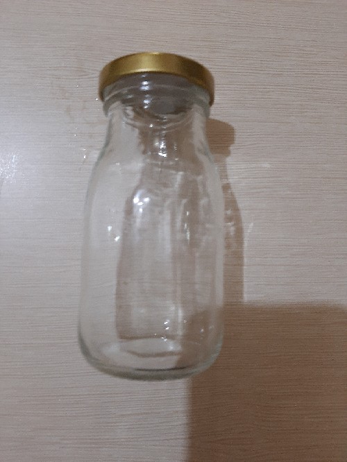 Little Red Hood Glass Jar 200 Ml / Toples Kaca Mini Tutup Stainless