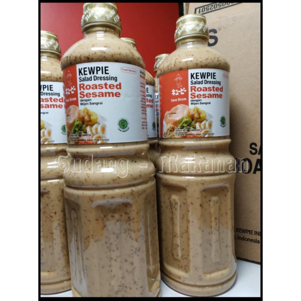 

New Arrival - Kewpie Salad Dressing Roasted Sesame 1 Liter / Saus Wijen - Pack Standard