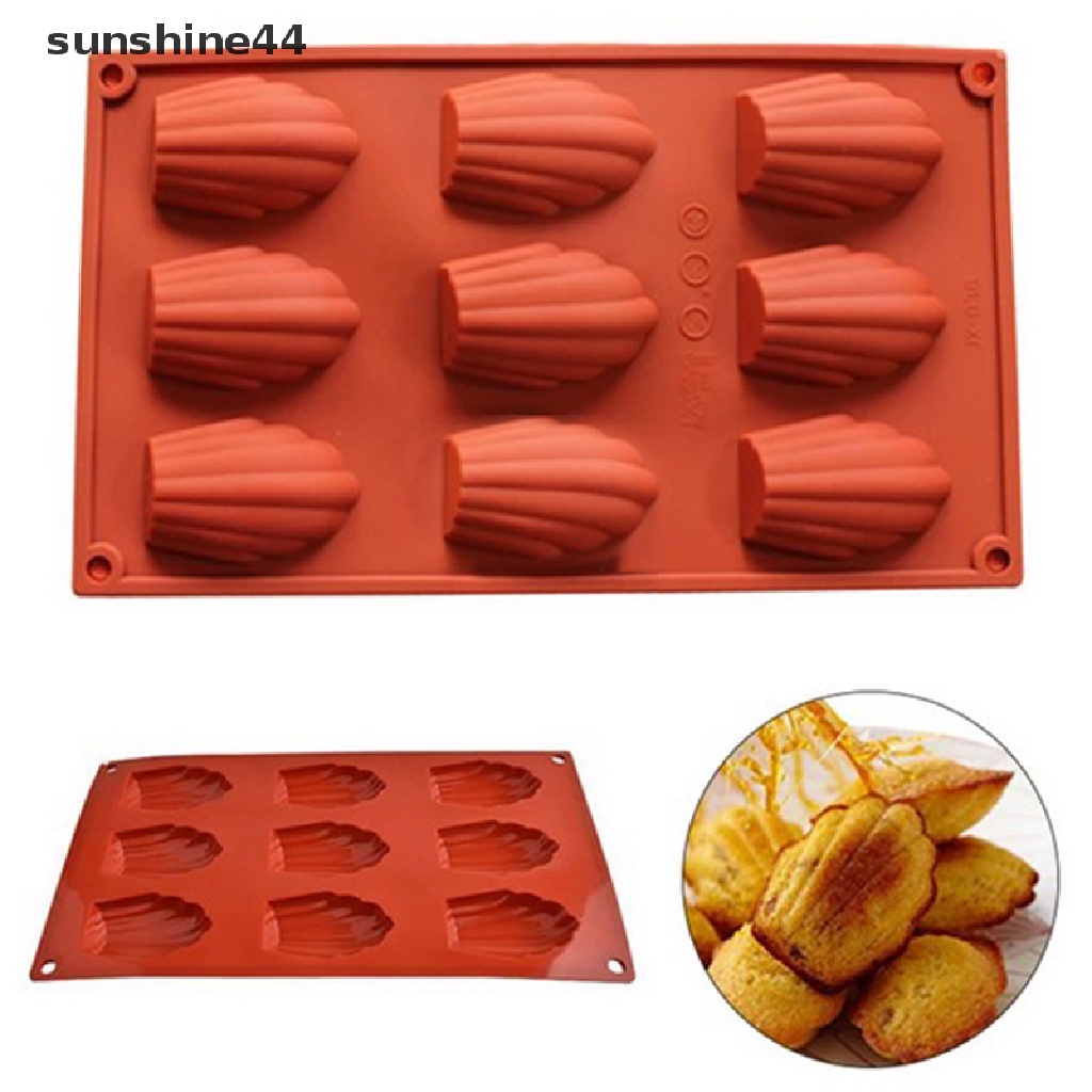 Sunshine Cetakan Kue / Biskuit 9 Lubang Bahan Silikon Anti Lengket