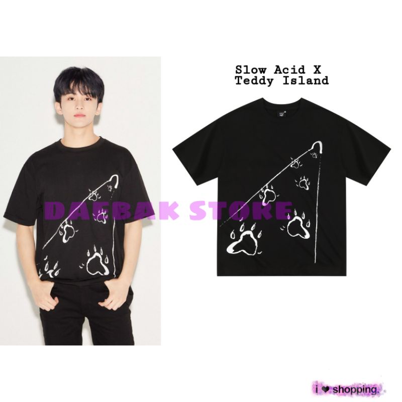 Kaos Slow acid x teddy island versi MARK NCT127 SABLON