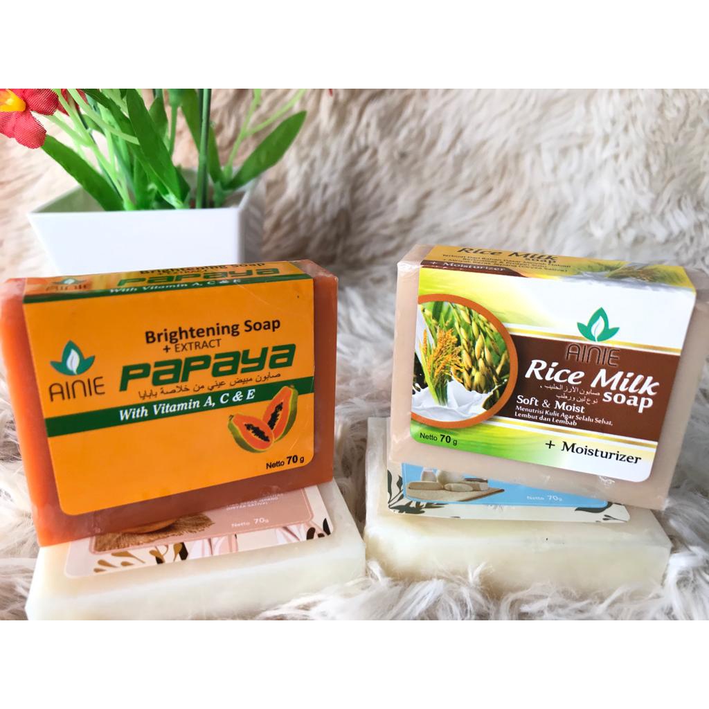 Ainie Beauty Soap Goat's Milk, Beras Jepang, Rice Milk 70 gr
