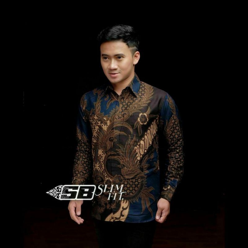 batik pria motif mahesa/kemeja batik ukuran m l xl xxl