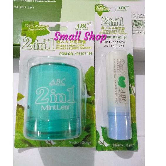 Penjualan Terbanyak.. Menthol Inhaler ABC 20gram + Menthol Abc Stick 3gram