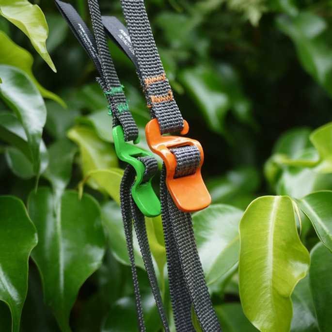 Bayar Ditempat TaffGUARD Strap Pengikat Tas Camping Rope with Metal Quick Hook BC098K