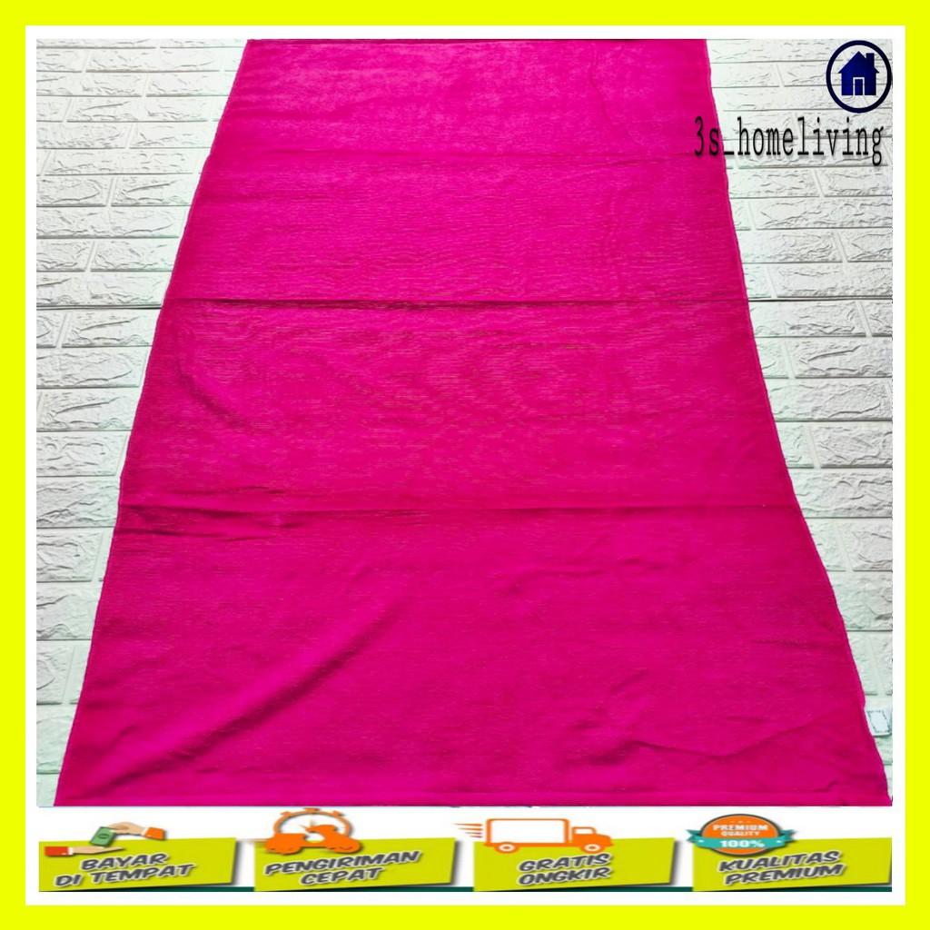 (COD) Handuk Polos Pink / Handuk Microfiber / Handuk / Handuk Polos Dewasa / Handuk Dewasa